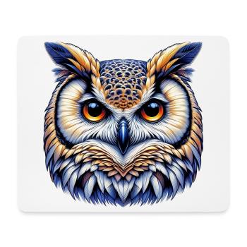 Hibou - Tapis de souris (format paysage) - blanc - Devant