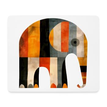 Elephant - Mouse Pad (horizontal) - white - Front
