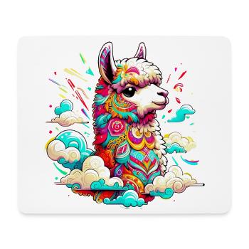 Alpaca - Mouse Pad (horizontal) - white - Front