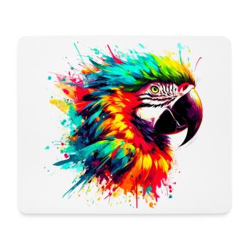 Parrot - Mouse Pad (horizontal) - white - Front
