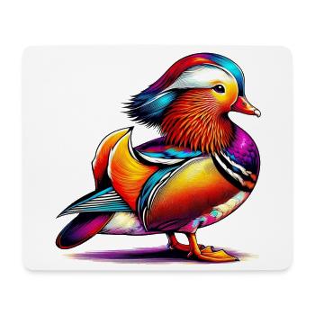 Mandarin duck - Mouse Pad (horizontal) - white - Front