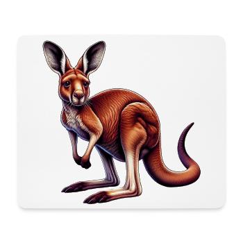 Kangourou - Tapis de souris (format paysage) - blanc - Devant