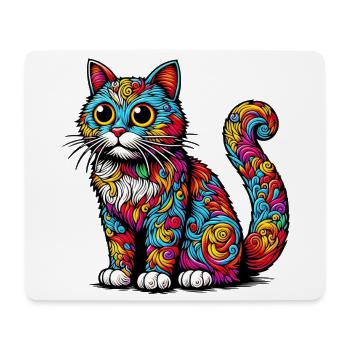 Cat - Mouse Pad (horizontal) - white - Front