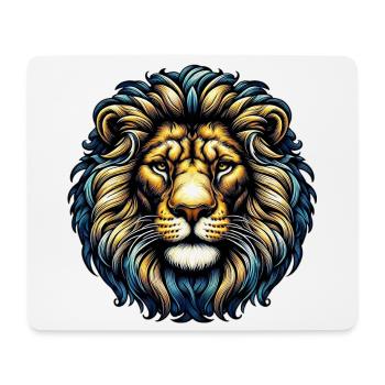 Lion - Tapis de souris (format paysage) - blanc - Devant