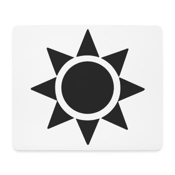 Abstrakte Sonne Sonnenschein Abstrakte Kunst - Mousepad (Querformat) - Weiß - Vorne