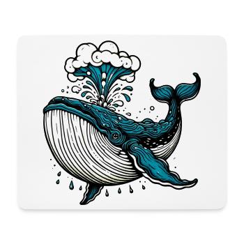 Wal - Mousepad (Querformat) - Weiß - Vorne