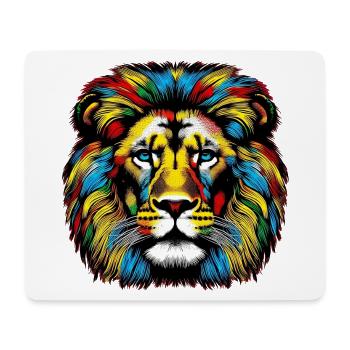 Lion - Mouse Pad (horizontal) - white - Front