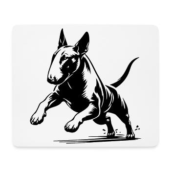 Bull terrier - Mouse Pad (horizontal) - white - Front