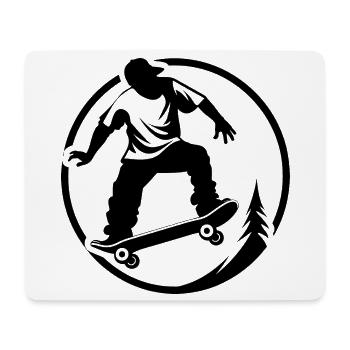 Skater Grafik - Mousepad (Querformat) - Weiß - Vorne
