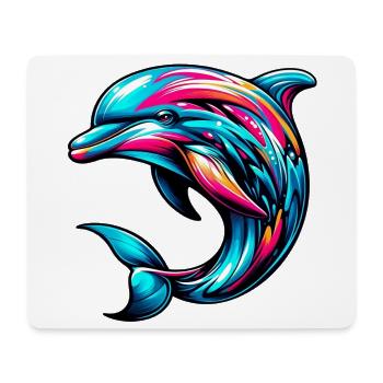 Delfin - Mousepad (Querformat) - Weiß - Vorne