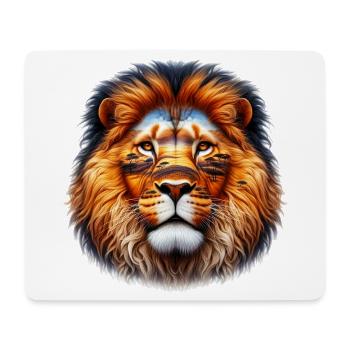 Lion - Mouse Pad (horizontal) - white - Front
