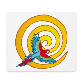 The bird and the sun - Mouse Pad (horizontal) - white - Front