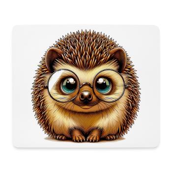 Igel - Mousepad (Querformat) - Weiß - Vorne