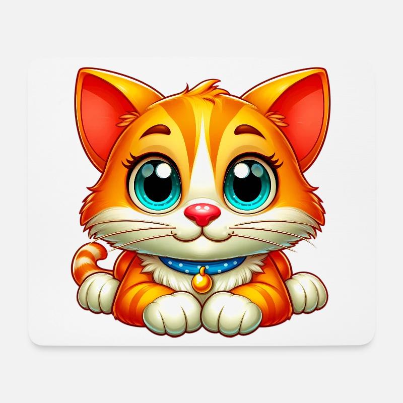 Cat - Mouse Pad (horizontal) - white