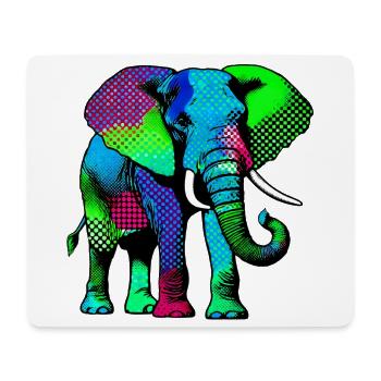 Elephant - Mouse Pad (horizontal) - white - Front