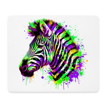 Zebra - Mouse Pad (horizontal) - white - Front