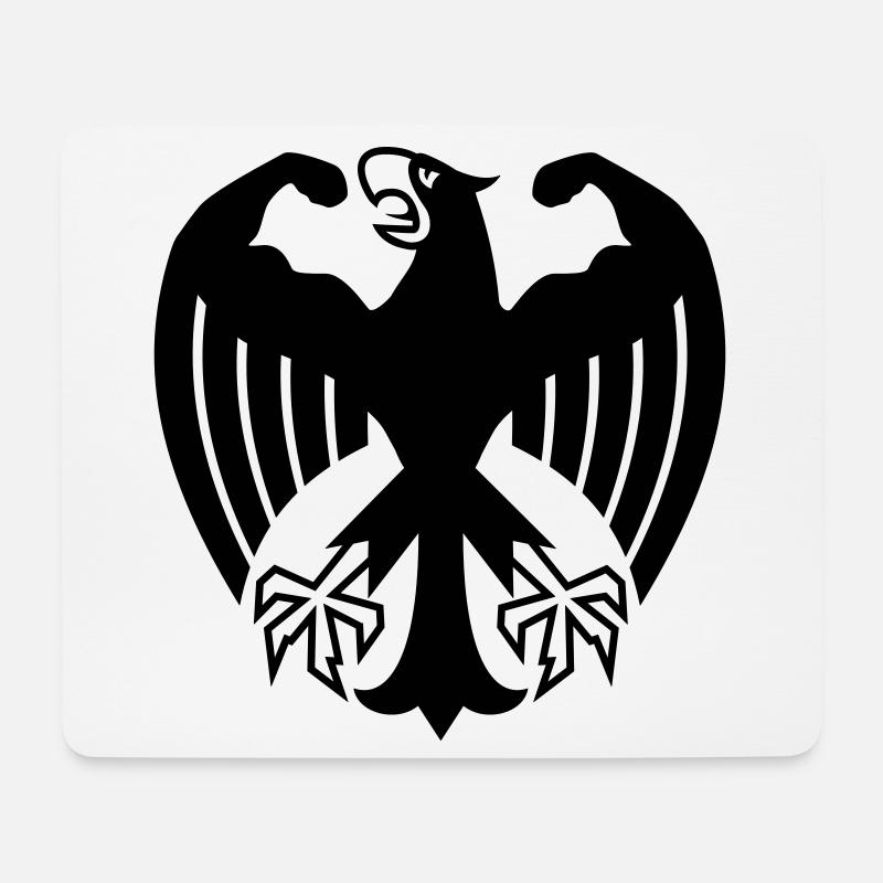 Fitness Adler mit Muskeln - Mousepad (Querformat) - Weiß