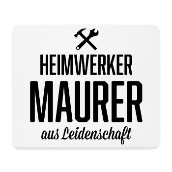 Heimwerker Maurer - Mousepad (Querformat) - Weiß - Vorne
