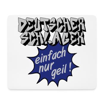 Schlager party, Schlager music, just awesome - Mouse Pad (horizontal) - white - Front