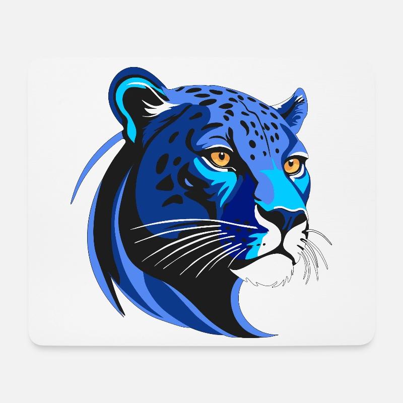 PANTER BLU - Mousepad (Querformat) - Weiß