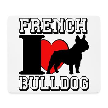 French Bulldog .............................. - Mousepad (Querformat) - Weiß - Vorne