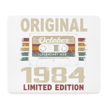 Born in October 1984 | Vintage Gift October 1984 - Mouse Pad (horizontal) - white - Front