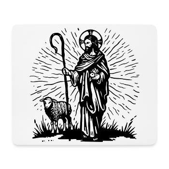 Good Shepherd Illustration - Mousepad (Querformat) - Weiß - Vorne