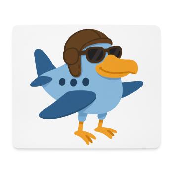 Ein Supervogelflugzeug - Mousepad (Querformat) - Weiß - Vorne