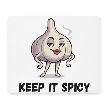 Knoblauch Charme Keep It Spicy Garlic Gemüse - Mousepad (Querformat) - Weiß - Vorne