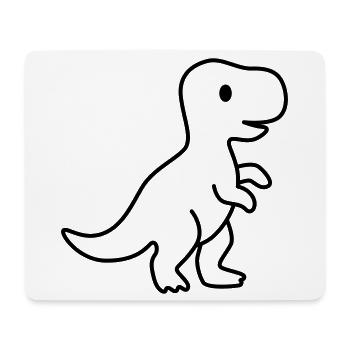 Dino / Dinosaure - Tapis de souris (format paysage) - blanc - Devant