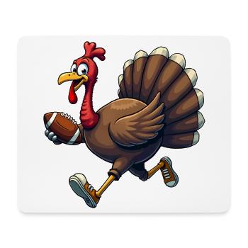 Thanksgiving Football Turquie - Tapis de souris (format paysage) - blanc - Devant