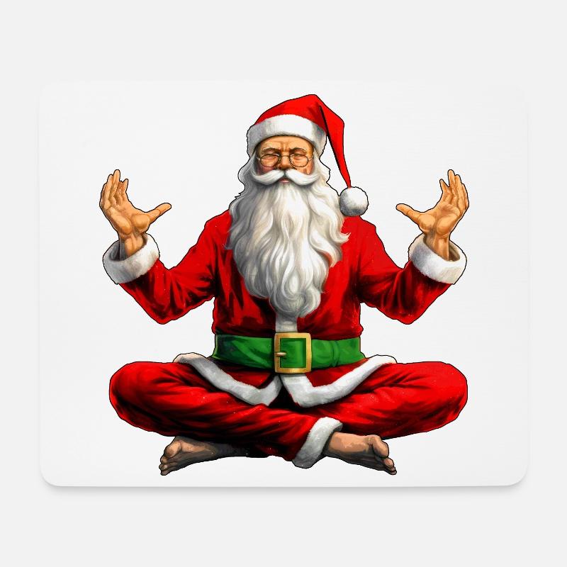 Yogis Christmas - Mousepad (Querformat) - Weiß