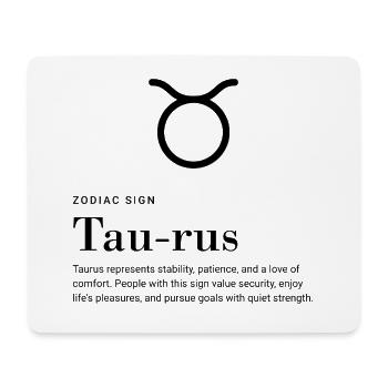Taurus - Zodiac sign - Mousepad (Querformat) - Weiß - Vorne