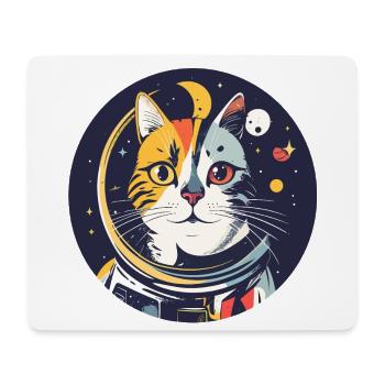 Cats Cosmos Astronaute Portrait du chat spatial - Tapis de souris (format paysage) - blanc - Devant