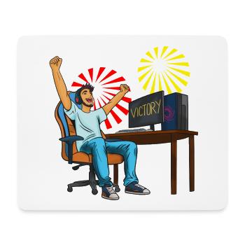 Gaming Victory! - Mouse Pad (horizontal) - white - Front