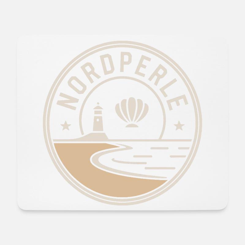 Nordperle Hamburg Nordsee Ostsee Norddeutsch Deern - Mousepad (Querformat) - Weiß