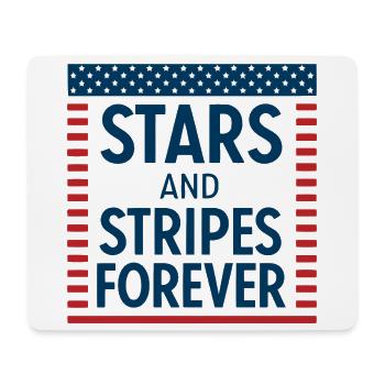 Forever Stars and Stripes - Mouse Pad (horizontal) - white - Front