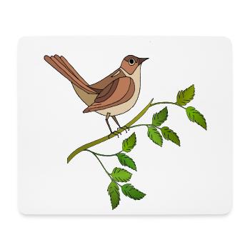 Colorful bird - Mouse Pad (horizontal) - white - Front
