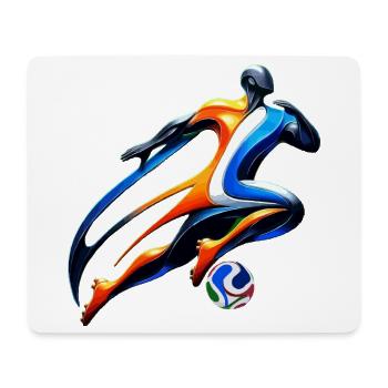 Colorful Sprint: Dutch football hero - Mouse Pad (horizontal) - white - Front
