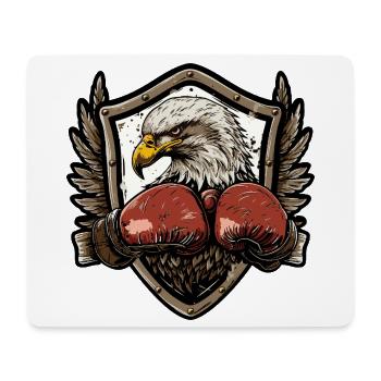 Adler Boxer MMA - Mousepad (Querformat) - Weiß - Vorne