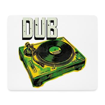 Dub Reggae Plattenspieler - Mousepad (Querformat) - Weiß - Vorne