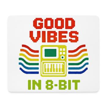 Gute Vibes in 8-Bit | Chiptune Retro Musik - Mouse Pad (horizontal) - white - Front