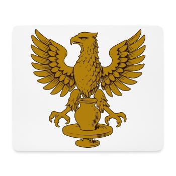 Golden Eagle Crest Emblem - Mouse Pad (horizontal) - white - Front
