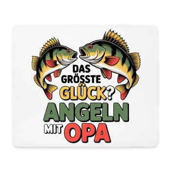 Opa & Enkel Angeln - Mousepad (Querformat) - Weiß - Vorne