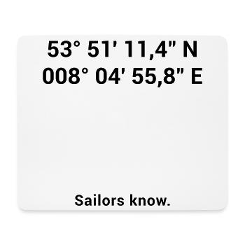 Red Sand Lighthouse - Maritime North Sea Baltic Sea - Mouse Pad (horizontal) - white - Front