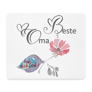 Beste Oma  - Mousepad (Querformat) - Weiß - Vorne