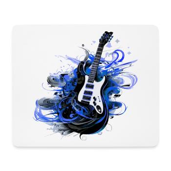 E-Gitarre Gitarre Gitarrist Musik Instrument Rock - Mousepad (Querformat) - Weiß - Vorne