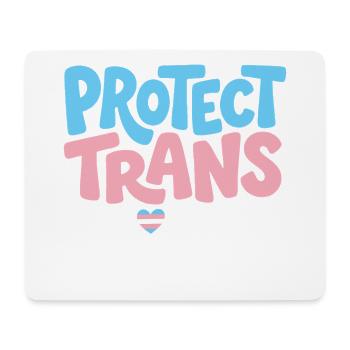 Beschütze Trans Kids Tee - Mousepad (Querformat) - Weiß - Vorne