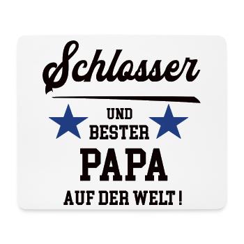 Schlosser Bester Papa Vatertag Geburtstag - Mousepad (Querformat) - Weiß - Vorne