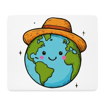Smiling Land in the Hat - Mouse Pad (horizontal) - white - Front